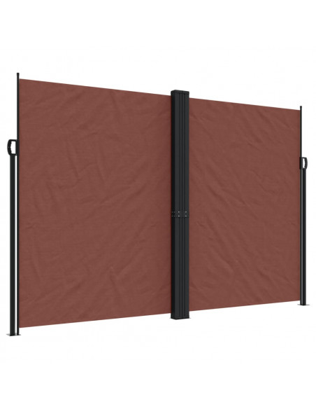 Tenda da Sole Laterale Retrattile Marrone 220x600 cm