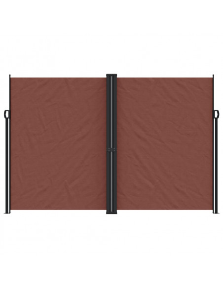 Tenda da Sole Laterale Retrattile Marrone 220x600 cm