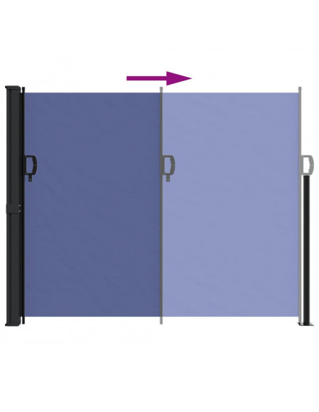 Tenda da Sole Laterale Retrattile Blu 160x300 cm