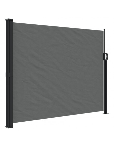 Tenda da Sole Laterale Retrattile Antracite 160x600 cm