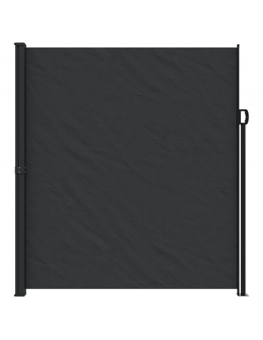 Tenda da Sole Laterale Retrattile Nera 220x500 cm