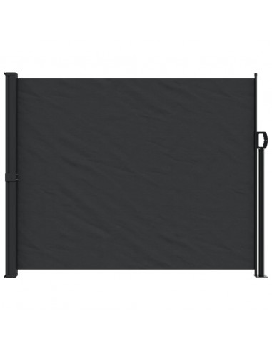 Tenda da Sole Laterale Retrattile Nera 160x500 cm