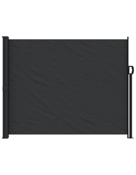 Tenda da Sole Laterale Retrattile Nera 160x500 cm