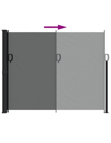 Tenda da Sole Laterale Retrattile Antracite 160x500 cm