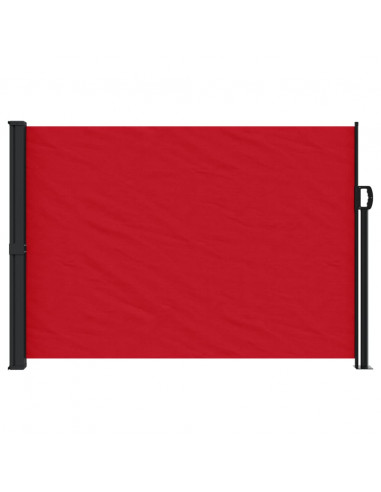 Tenda da Sole Laterale Retrattile Rossa 140x500 cm
