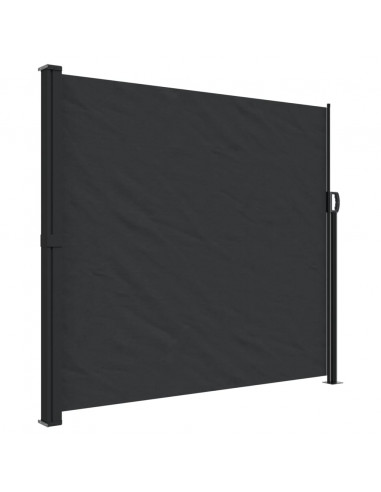 Tenda da Sole Laterale Retrattile Nera 180x300 cm