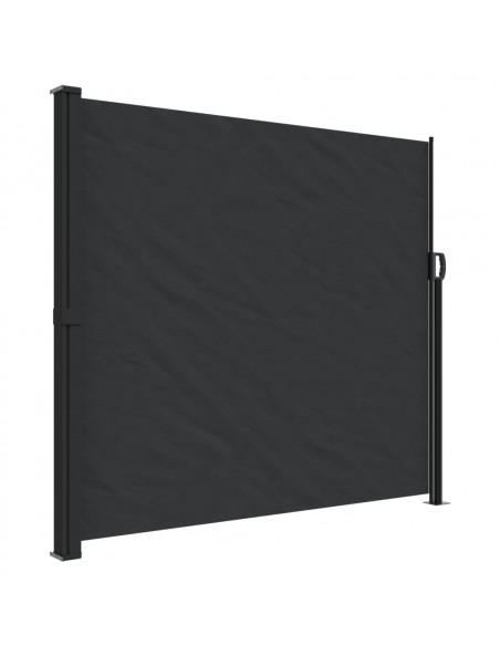 Tenda da Sole Laterale Retrattile Nera 180x300 cm