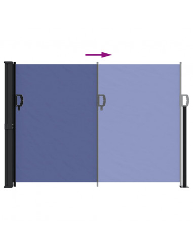 Tenda da Sole Laterale Retrattile Blu 140x300 cm