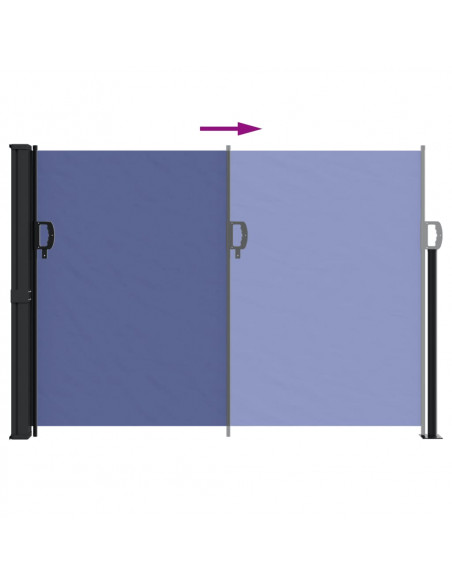 Tenda da Sole Laterale Retrattile Blu 140x300 cm