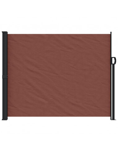 Tenda da Sole Laterale Retrattile Marrone 160x500 cm