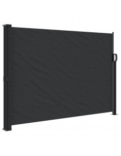 Tenda da Sole Laterale Retrattile Nera 140x600 cm 2