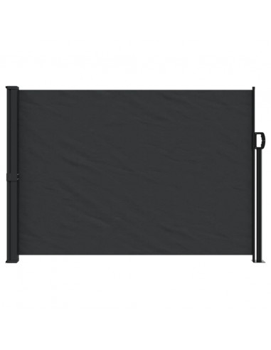 Tenda da Sole Laterale Retrattile Nera 140x600 cm