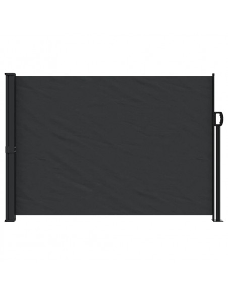 Tenda da Sole Laterale Retrattile Nera 140x600 cm