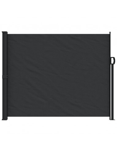 Tenda da Sole Laterale Retrattile Nera 160x600 cm
