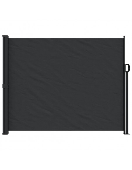 Tenda da Sole Laterale Retrattile Nera 160x600 cm