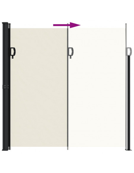 Tenda da Sole Laterale Retrattile Crema 200x500 cm