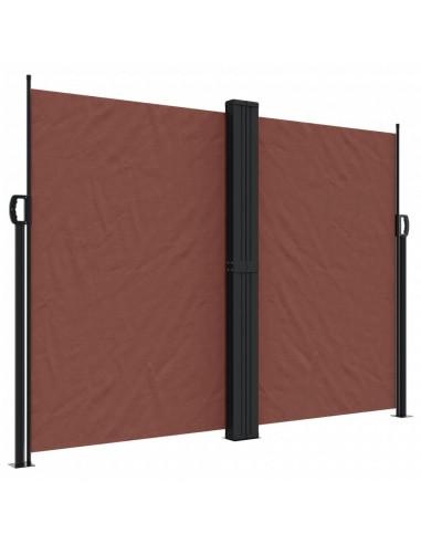 Tenda da Sole Laterale Retrattile Marrone 180x600 cm