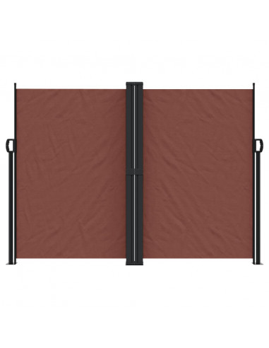 Tenda da Sole Laterale Retrattile Marrone 180x600 cm