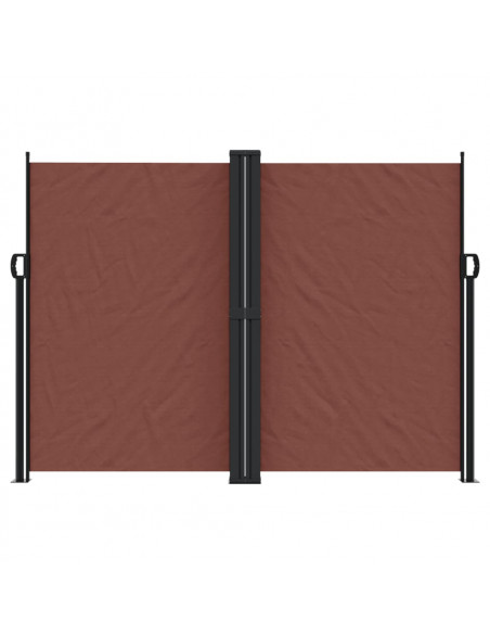 Tenda da Sole Laterale Retrattile Marrone 180x600 cm