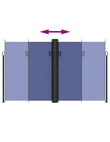 Tenda da Sole Laterale Retrattile Blu 200x600 cm