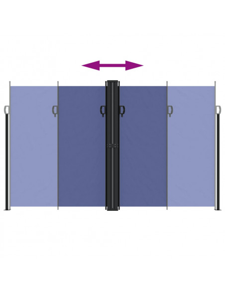 Tenda da Sole Laterale Retrattile Blu 200x600 cm