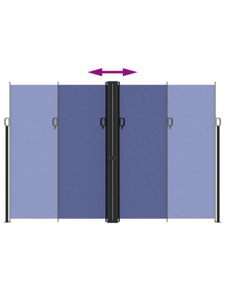 Tenda da Sole Laterale Retrattile Blu 220x600 cm