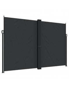 Tenda da Sole Laterale Retrattile Nera 220x1200 cm 2