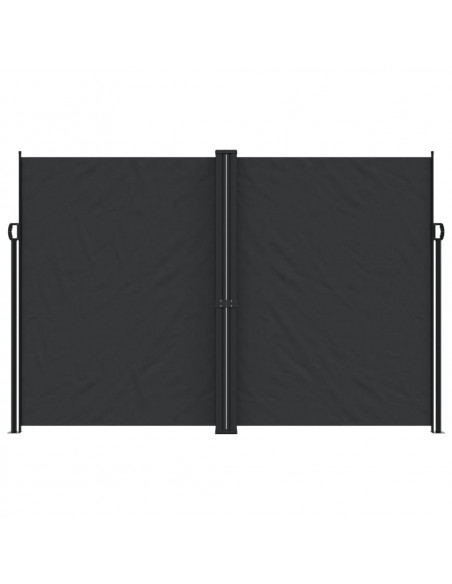 Tenda da Sole Laterale Retrattile Nera 220x600 cm