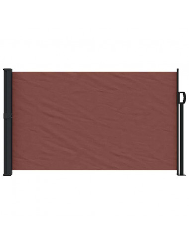 Tenda da Sole Laterale Retrattile Marrone 120x300 cm