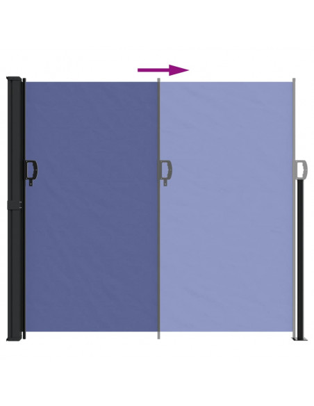 Tenda da Sole Laterale Retrattile Blu 180x300 cm