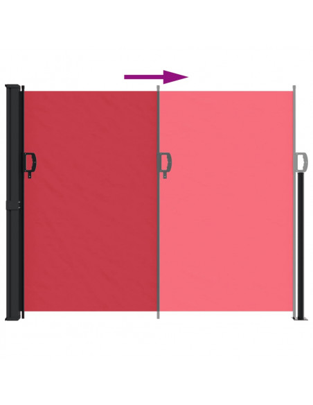 Tenda da Sole Laterale Retrattile Rossa 160x500 cm