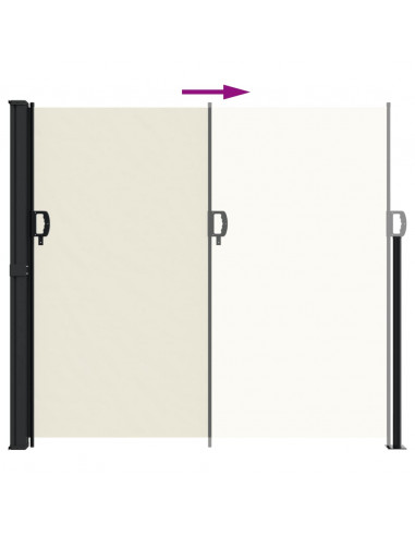 Tenda da Sole Laterale Retrattile Crema 180x600 cm