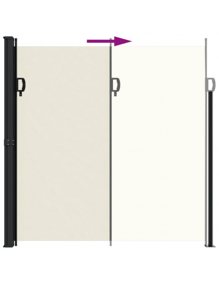 Tenda da Sole Laterale Retrattile Crema 200x300 cm