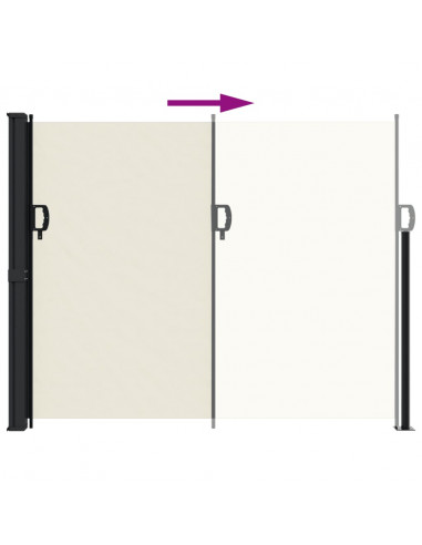 Tenda da Sole Laterale Retrattile Crema 160x500 cm