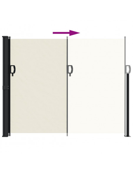 Tenda da Sole Laterale Retrattile Crema 160x500 cm