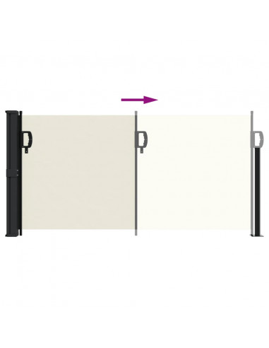 Tenda da Sole Laterale Retrattile Crema 100x300 cm