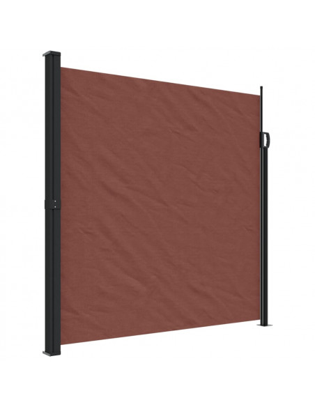 Tenda da Sole Laterale Retrattile Marrone 200x500 cm