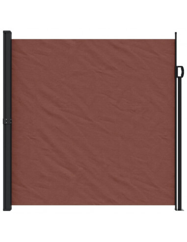 Tenda da Sole Laterale Retrattile Marrone 200x500 cm