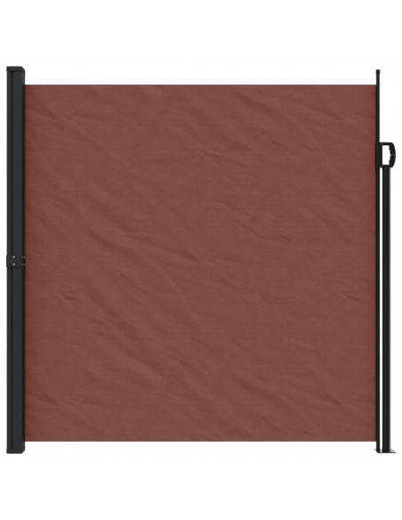 Tenda da Sole Laterale Retrattile Marrone 200x500 cm