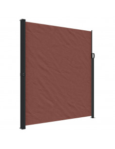 Tenda da Sole Laterale Retrattile Marrone 220x500 cm 2