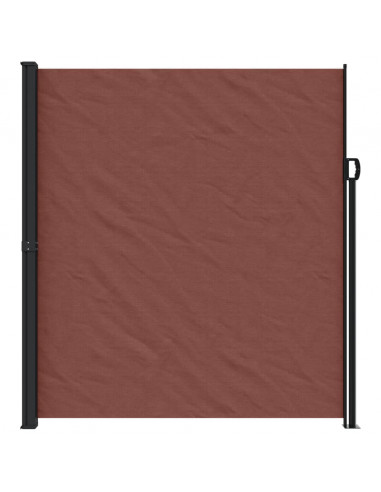Tenda da Sole Laterale Retrattile Marrone 220x500 cm