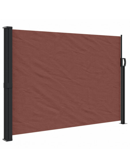 Tenda da Sole Laterale Retrattile Marrone 140x600 cm
