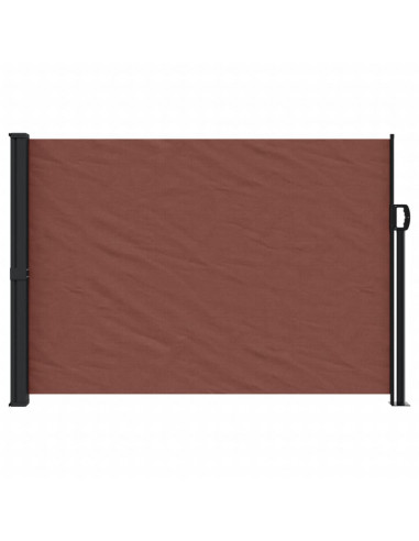 Tenda da Sole Laterale Retrattile Marrone 140x600 cm