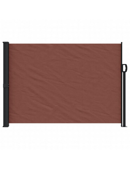 Tenda da Sole Laterale Retrattile Marrone 140x600 cm