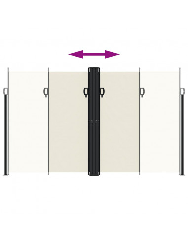Tenda da Sole Laterale Retrattile Crema 200x600 cm