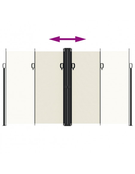Tenda da Sole Laterale Retrattile Crema 200x600 cm