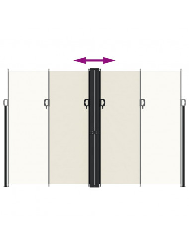 Tenda da Sole Laterale Retrattile Crema 220x600 cm