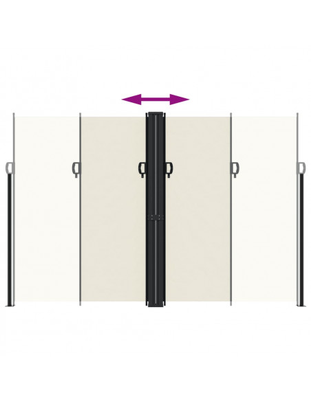 Tenda da Sole Laterale Retrattile Crema 220x600 cm