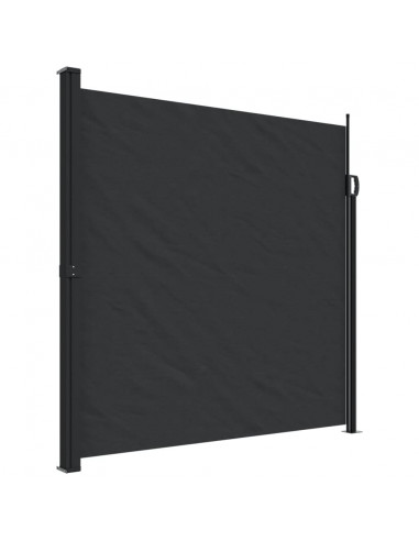 Tenda da Sole Laterale Retrattile Nera 200x300 cm