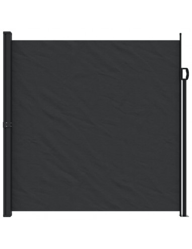 Tenda da Sole Laterale Retrattile Nera 200x300 cm